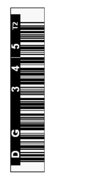 Tri-Optic 1700-DGHT2 bar code label