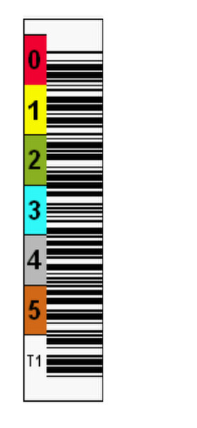 Tri-Optic 1700-T1 bar code label