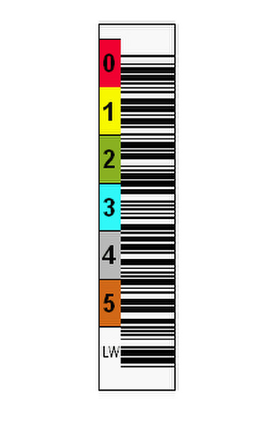 Tri-Optic 1700-V6LW bar code label