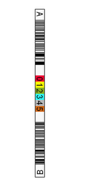 Tri-Optic 1801-43D bar code label