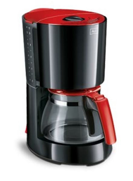 Melitta ENJOY Drip coffee maker 1.25L 10cups Black,Red