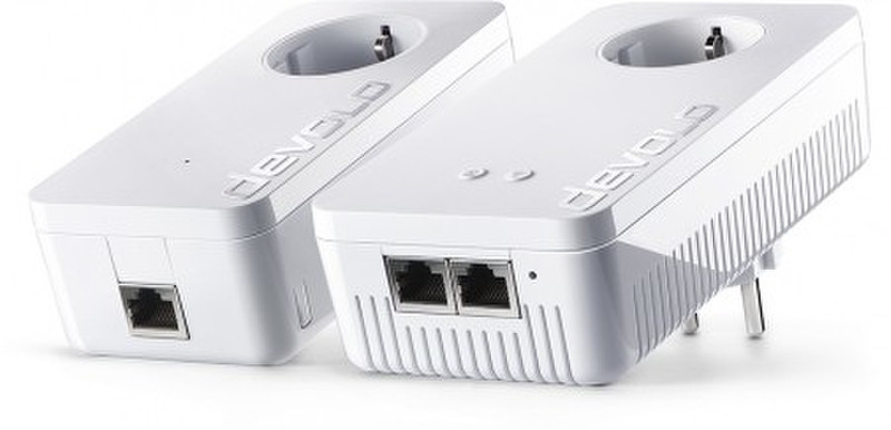 Devolo dLAN 1200+ WiFi ac 1200Mbit/s Eingebauter Ethernet-Anschluss WLAN Weiß 1Stück(e) PowerLine Netzwerkadapter