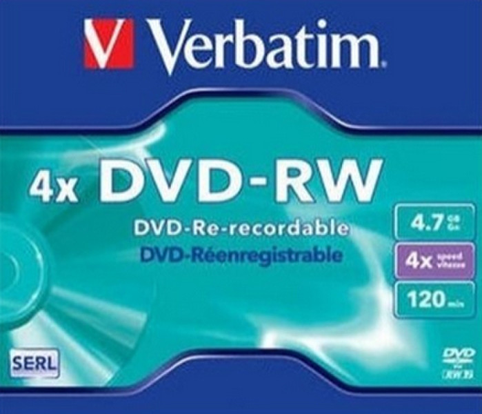 Verbatim 43284 4.7GB DVD-RW 1Stück(e) DVD-Rohling