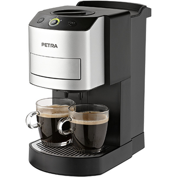 Petra KM 44.07 Espresso machine 1л 2чашек Черный, Нержавеющая сталь