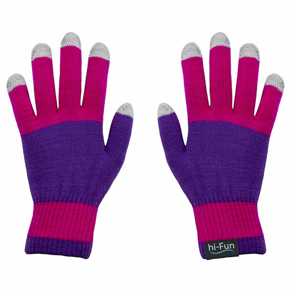 hi-Fun HFHIGLOVE-WPNK Pink Acrylic,Elastane,Fiber,Polyester touchscreen gloves