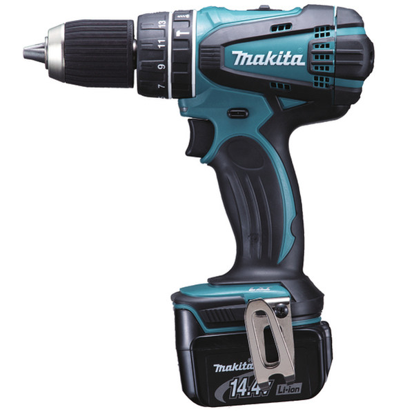 Makita DHP446ZJ Дрель с рукояткой пистолетного типа Литий-ионная (Li-Ion) 1400г Черный, Синий аккумуляторная комби-дрель