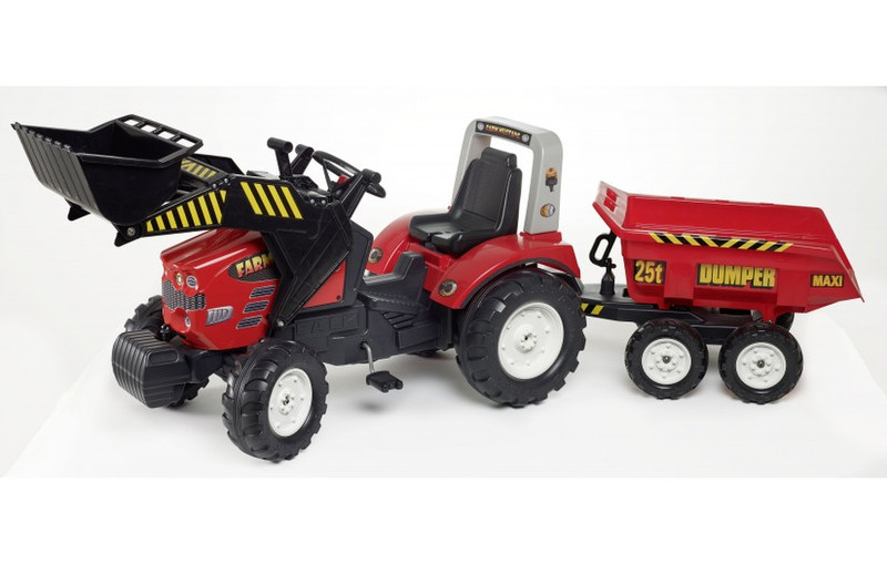 Falk 1070P Pedal Tractor Black,Red ride-on toy