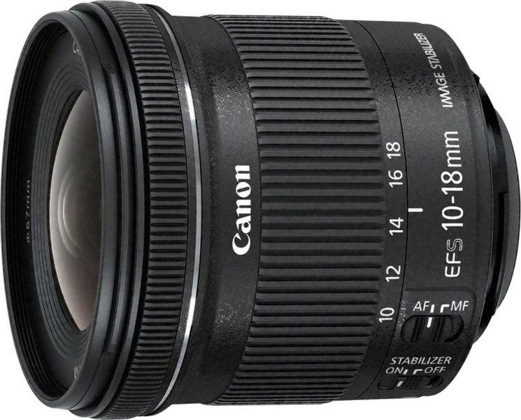 Canon EF-S 10-18mm f/4.5-5.6 IS STM + EW-73C + Lens Cloth SLR Ultra-wide lens Schwarz