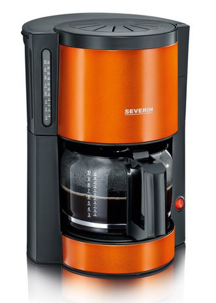 Severin KA 9737 Капельная кофеварка 10чашек Черный, Металлический, Оранжевый кофеварка