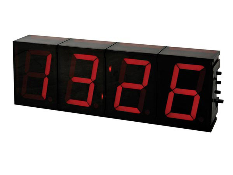 Velleman K8089 Digital wall clock Quadratisch Schwarz Wanduhr