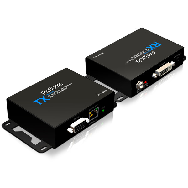 PureLink PT-E-DV30 AV transmitter & receiver Black AV extender