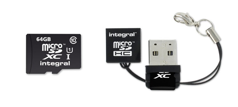 Integral INMSDX64G10-40NAUSBR USB Черный устройство для чтения карт флэш-памяти