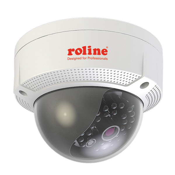 ROLINE RDOF3-1 IP security camera Innenraum Kuppel Schwarz, Weiß