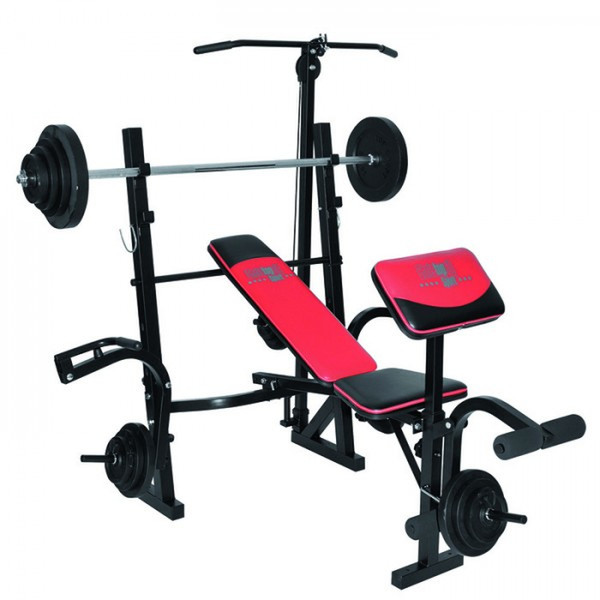 Christopeit 8811 Black,Red weight training bench