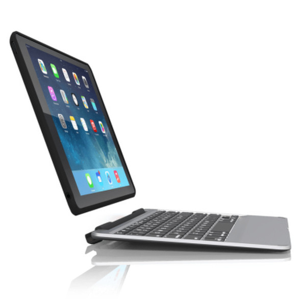 Zagg Slim book Bluetooth Schwarz, Silber Tastatur für Mobilgeräte