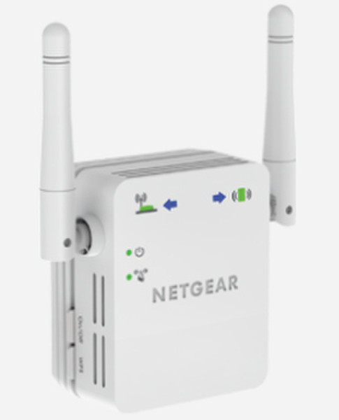 Netgear WN3000RP Network transmitter & receiver Белый