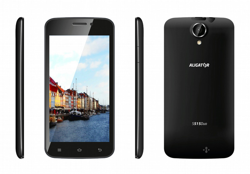 Aligator AS515B 4GB Black smartphone