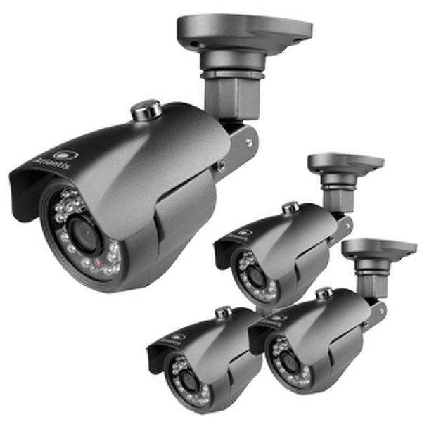 Atlantis Land V700-20 Kit CCTV security camera Innen & Außen Geschoss Schwarz