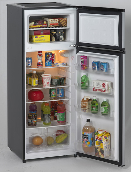Avanti RA7316PST Отдельностоящий Черный, Платиновый холодильник с морозильной камерой