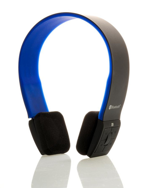 iTek ITEH03LBB Binaural Kopfband Schwarz, Blau Mobiles Headset