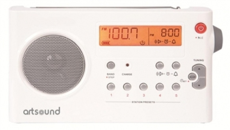Artsound R7 W Tragbar Digital Weiß Radio