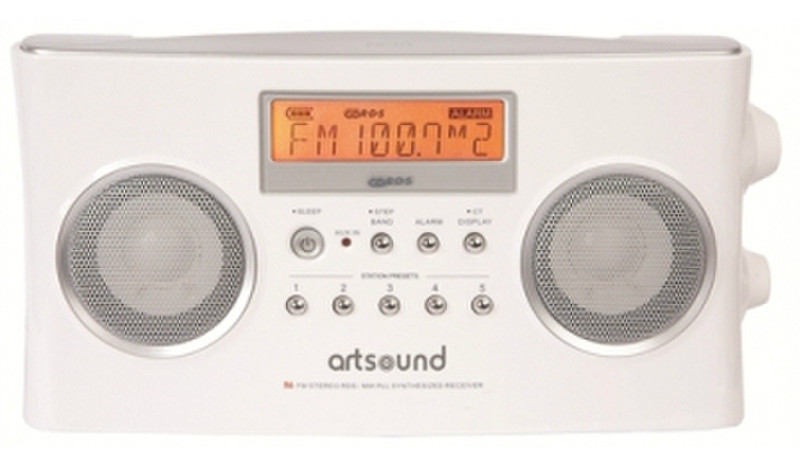 Artsound R6 W Портативный Цифровой Белый радиоприемник