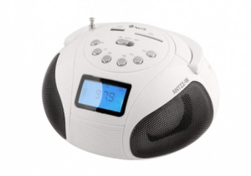 NGS Antzz-W Portable Digital White radio