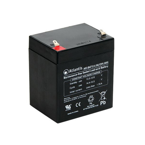 Atlantis Land A03-BAT12-4.5A Plombierte Bleisäure (VRLA) 4.5Ah 12V USV-Batterie