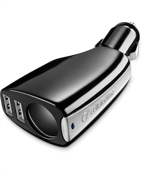 Cellularline TRIPLEPOWER Auto Black mobile device charger