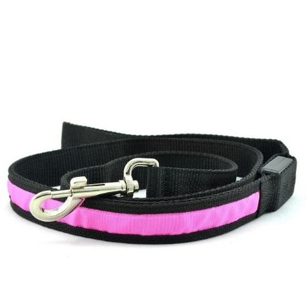 Goliton PET.07.LED.250.XPI Pink,Black Polyester Dog pet collar