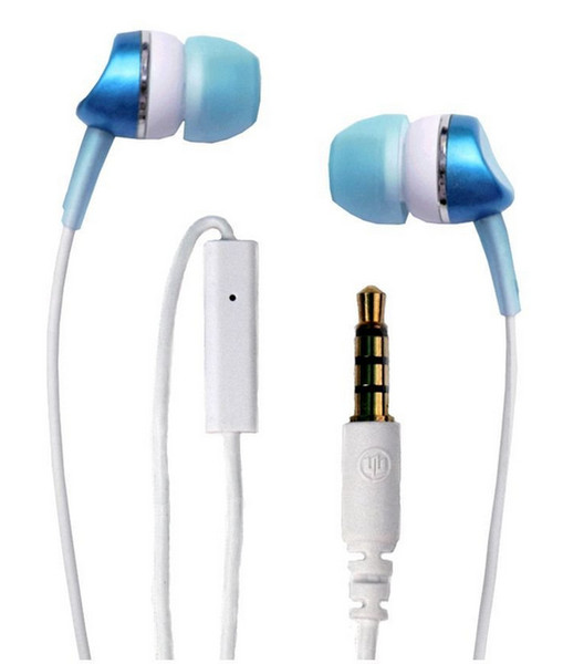 Wicked Audio WI-1951 Binaural im Ohr Blau, Weiß Mobiles Headset