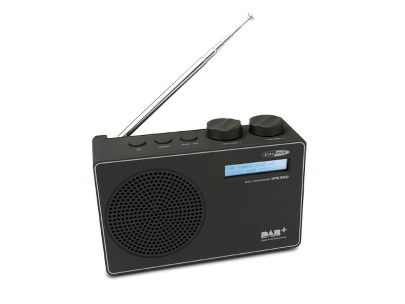 Caliber HPG315D Портативный Цифровой Черный радиоприемник