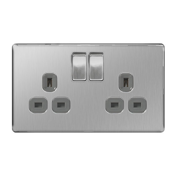Nexus FBS22G Stainless steel socket-outlet