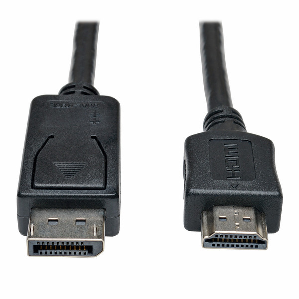 Tripp Lite P582-010 3.05m DisplayPort HDMI Schwarz Videokabel-Adapter