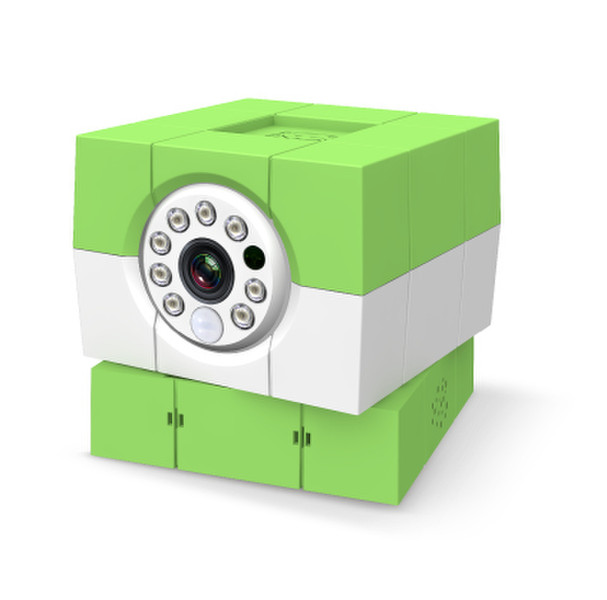 Amaryllo iCam HD 360 IP security camera Indoor Cube Green,White