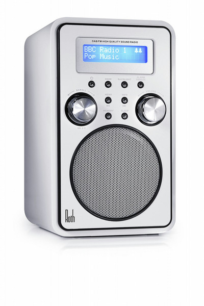 Roth DBT001 Персональный Цифровой Белый радиоприемник