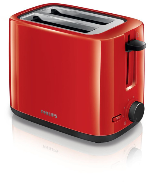 Philips Daily Collection HD2596/50 2slice(s) 800W Red toaster