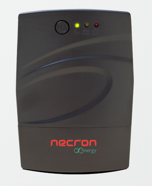 NECRON FIGHTER 650VA Zeile-interaktiv 650VA 2AC outlet(s) Schwarz Unterbrechungsfreie Stromversorgung (UPS)