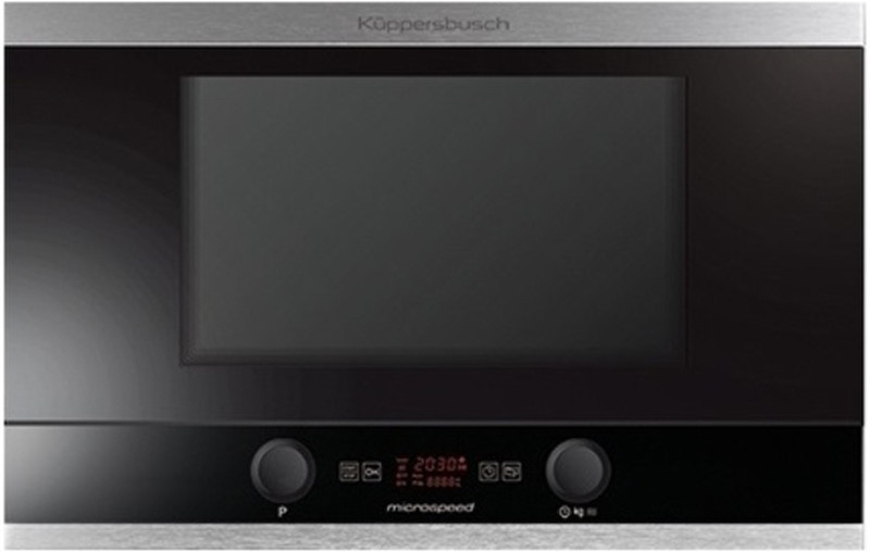 Küppersbusch EMWGR 3260.0 J1 Встроенный 22л 850Вт Черный, Cеребряный микроволновая печь