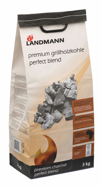 LANDMANN 09514 3000г charcoal for barbecue/grill