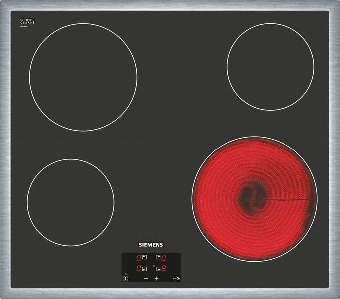 Siemens ET645HE17X Встроенный Ceramic hob Нержавеющая сталь плита