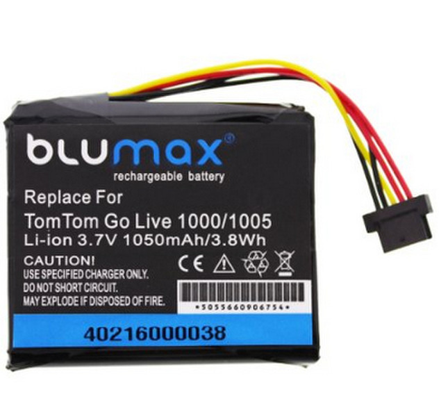Blumax 40216 Lithium-Ion 1050mAh 3.7V Wiederaufladbare Batterie