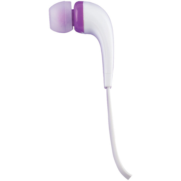 Audiovox HP161PL Стереофонический Вкладыши Пурпурный, Белый гарнитура мобильного устройства