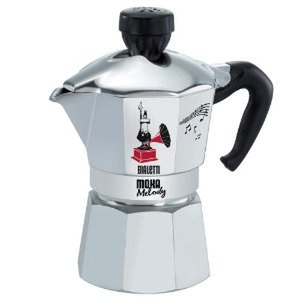 Bialetti 4202 Черный, Нержавеющая сталь кофеварка мока