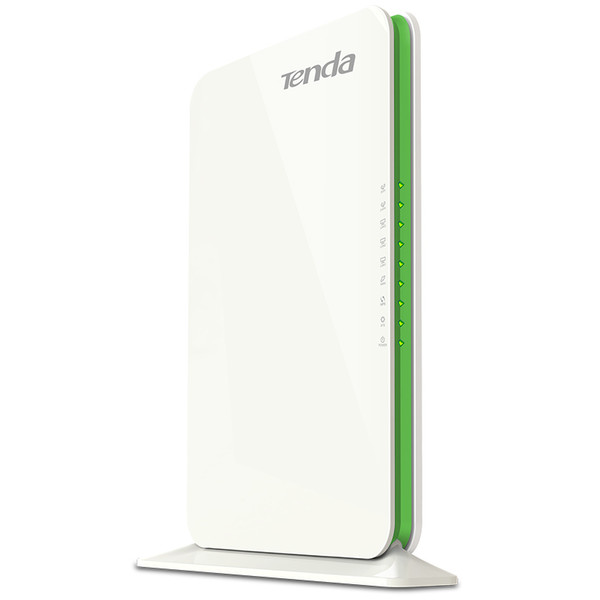 Tenda F1200 Dual-band (2.4 GHz / 5 GHz) Fast Ethernet Зеленый, Белый