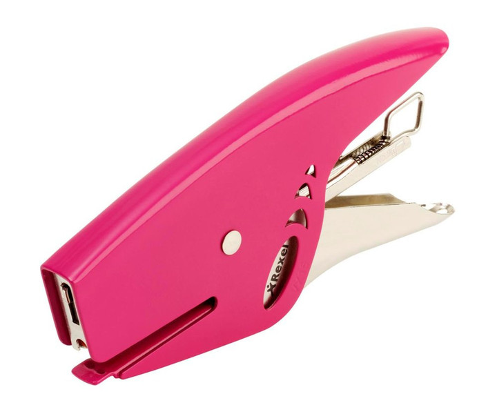 Rexel VX15 Metal Plier Stapler Pink