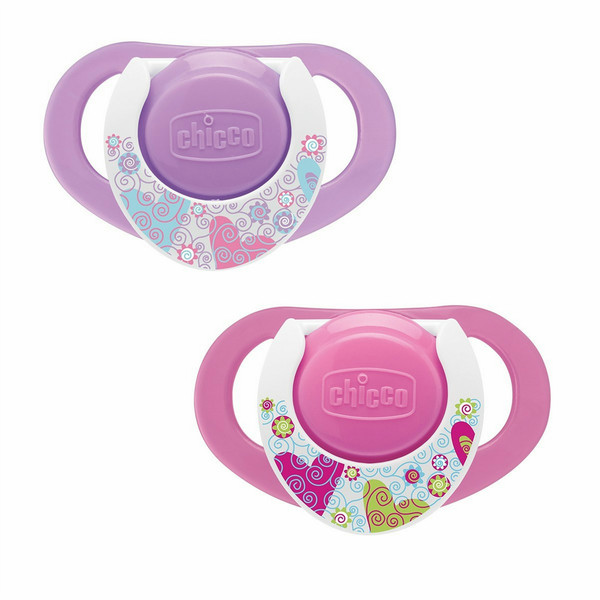 Chicco Physio 12+ Classic baby pacifier Латекс Розовый