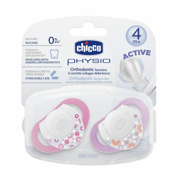 Chicco 00005717000000 Classic baby pacifier Silicone Pink baby pacifier