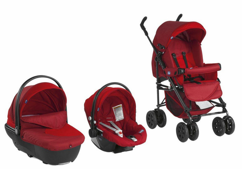 Chicco 04.079143.110.000 Travel system pram 3место(а) Красный