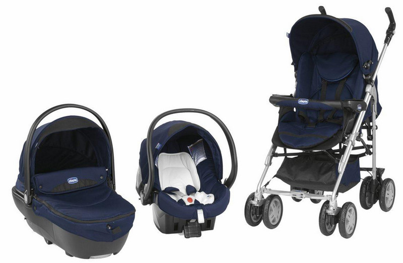 Chicco 06.079185.090.000 Travel system pram 1место(а) Черный, Синий